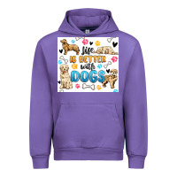 Tulip life is better with dogs Urban Hoodie - MaliasSmallBusiness