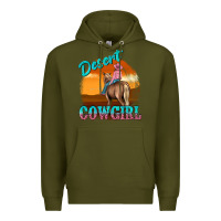Desert Cowgirl Premium Hoodie | Teevron