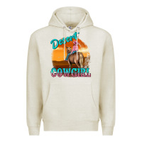 Oatmeal Heather desert cowgirl Premium Hoodie - texasbilliewilder