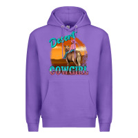Purple desert cowgirl Premium Hoodie - texasbilliewilder