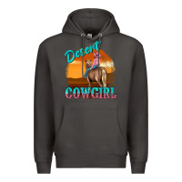Smoke desert cowgirl Premium Hoodie - texasbilliewilder