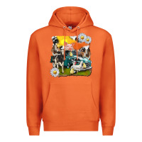 Carrot cowhide farm truck with farm animals Premium Hoodie - texasbilliewilder