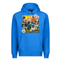 True Royal cowhide farm truck with farm animals Premium Hoodie - texasbilliewilder