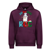 Mauve Wine jingle bell roc Urban Hoodie - MaliasSmallBusiness