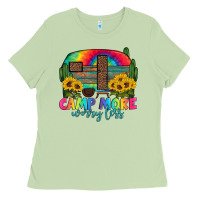 Matcha camp more worry less with caravan Ladies Tee - Artiststas