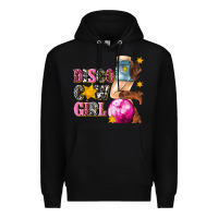 Black disco cowgirl Premium Hoodie - texasbilliewilder