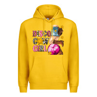 Lemon disco cowgirl Premium Hoodie - texasbilliewilder