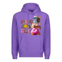 Purple disco cowgirl Premium Hoodie - texasbilliewilder