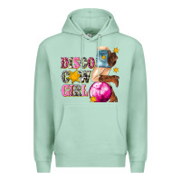 Seafoam disco cowgirl Premium Hoodie - texasbilliewilder