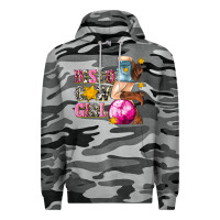 Slate Camo disco cowgirl Premium Hoodie - texasbilliewilder