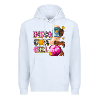 White disco cowgirl Premium Hoodie - texasbilliewilder