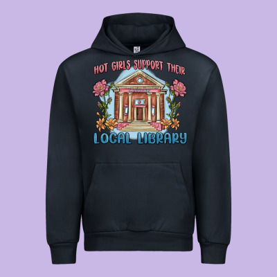 Urban Hoodie hot girls support their local library