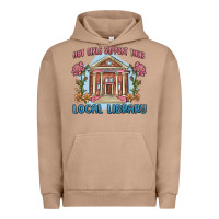 Pigment Burro hot girls support their local library Urban Hoodie - MaliasSmallBusiness