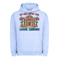 Pigment Grape Ice hot girls support their local library Urban Hoodie - MaliasSmallBusiness