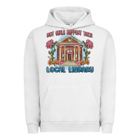 Pigment Lunar Rock hot girls support their local library Urban Hoodie - MaliasSmallBusiness