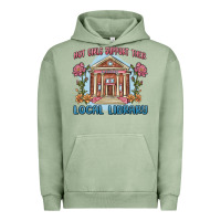 Pigment Oil Green hot girls support their local library Urban Hoodie - MaliasSmallBusiness