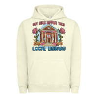 Pigment Pistachio hot girls support their local library Urban Hoodie - MaliasSmallBusiness
