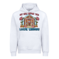 White hot girls support their local library Urban Hoodie - MaliasSmallBusiness
