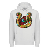 Dove Grey Christmas Horseshoe Premium Hoodie - RanaPortraitStore