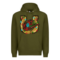 Army Green Christmas Horseshoe Premium Hoodie - RanaPortraitStore