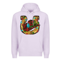 Lilac Christmas Horseshoe Premium Hoodie - RanaPortraitStore