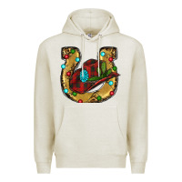 Oatmeal Heather Christmas Horseshoe Premium Hoodie - RanaPortraitStore