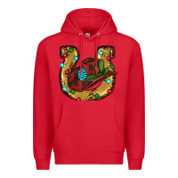 Red Christmas Horseshoe Premium Hoodie - RanaPortraitStore