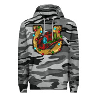 Slate Camo Christmas Horseshoe Premium Hoodie - RanaPortraitStore