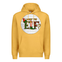 Mustard What The Elf Christmas Premium Hoodie - RanaPortraitStore