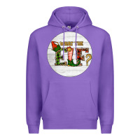 Purple What The Elf Christmas Premium Hoodie - RanaPortraitStore