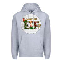 Heather Grey What The Elf Christmas Premium Hoodie - RanaPortraitStore