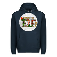 Navy What The Elf Christmas Premium Hoodie - RanaPortraitStore