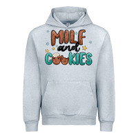 Heather Grey milf and cookies Urban Hoodie - MaliasSmallBusiness