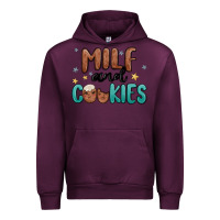 Mauve Wine milf and cookies Urban Hoodie - MaliasSmallBusiness