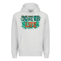 Dove Grey doctor life Premium Hoodie - texasbilliewilder
