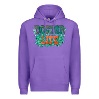 Purple doctor life Premium Hoodie - texasbilliewilder