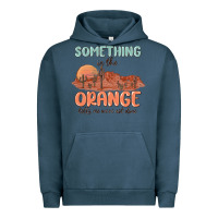 Pigment Midnight Navy something in the orange Urban Hoodie - MaliasSmallBusiness