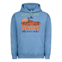 Pigment Pebble Blue something in the orange Urban Hoodie - MaliasSmallBusiness