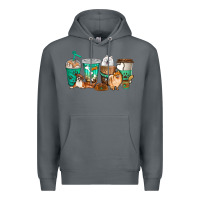 Rock dog coffee cups Premium Hoodie - texasbilliewilder