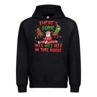 Black there's some ho's ho's ho's in this house Urban Hoodie - MaliasSmallBusiness