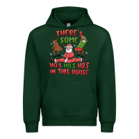Forest Green there's some ho's ho's ho's in this house Urban Hoodie - MaliasSmallBusiness