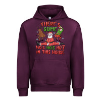 Mauve Wine there's some ho's ho's ho's in this house Urban Hoodie - MaliasSmallBusiness