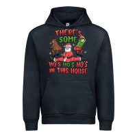 Navy there's some ho's ho's ho's in this house Urban Hoodie - MaliasSmallBusiness