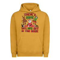 Pigment Peanut Butter there's some ho's ho's ho's in this house Urban Hoodie - MaliasSmallBusiness