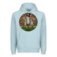 Blue Mist Christmas Horse Premium Hoodie - RanaPortraitStore