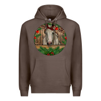 Coffee Christmas Horse Premium Hoodie - RanaPortraitStore