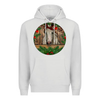 Dove Grey Christmas Horse Premium Hoodie - RanaPortraitStore