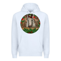 White Christmas Horse Premium Hoodie - RanaPortraitStore