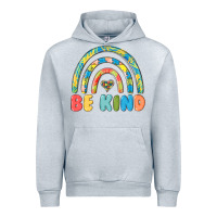 Heather Grey be kind autism Urban Hoodie - MaliasSmallBusiness