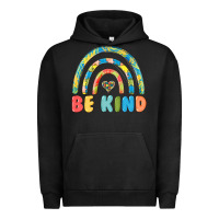 Pigment Black be kind autism Urban Hoodie - MaliasSmallBusiness